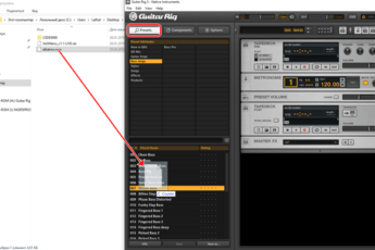 Перетащите файл NGRR в «Presets»
